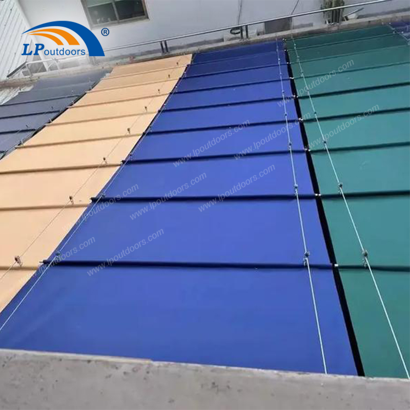 Tela de pérgola retráctil de HDPE de colores