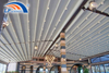 Pabellón retractable modificado para requisitos particulares del tejado del marco PVDF de aluminio como restaurante al aire libre