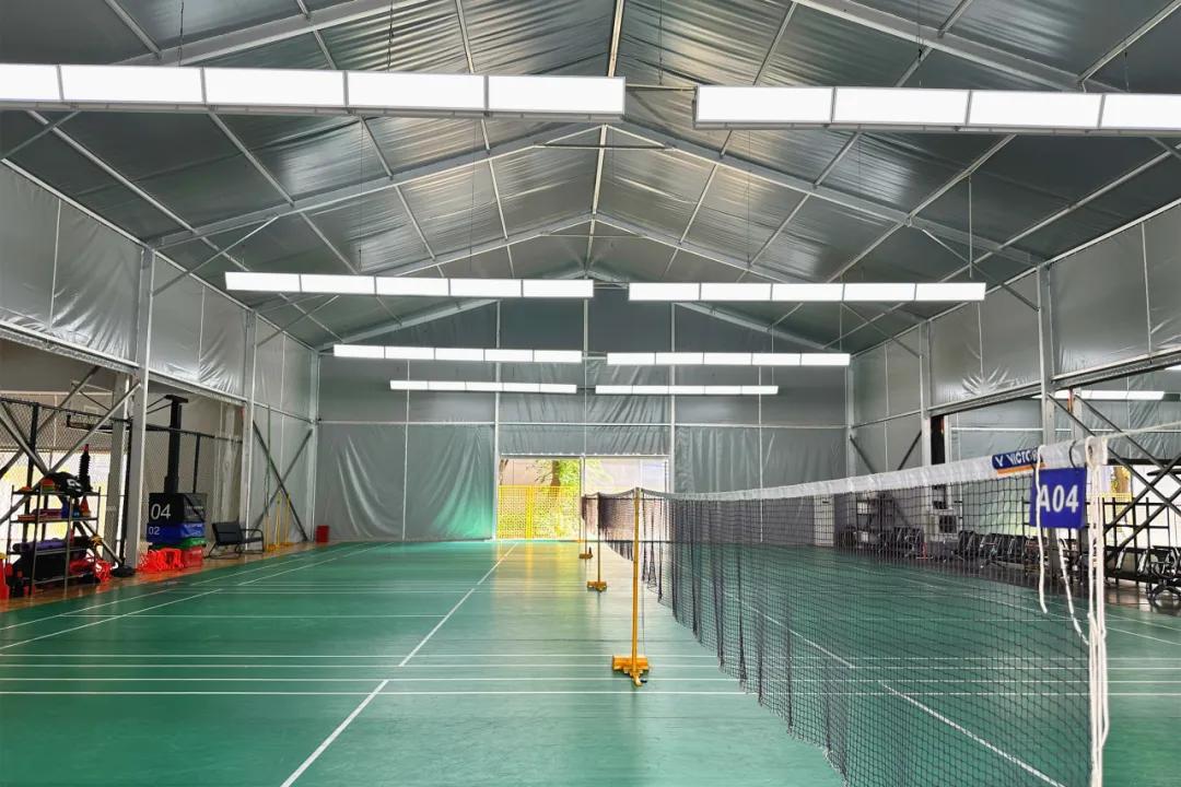 carpa profesional para cancha de b&aacute;dminton