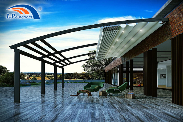  Toldo eléctrico moderno para Patio, glorieta metálica bioclimática, techo retráctil, pérgola de aluminio para exteriores con persianas motorizadas y sombra
