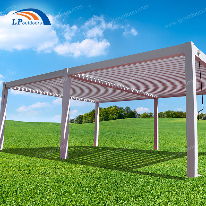 Pérgola de aluminio del tejado de la lumbrera del mirador al aire libre para la barra comercial