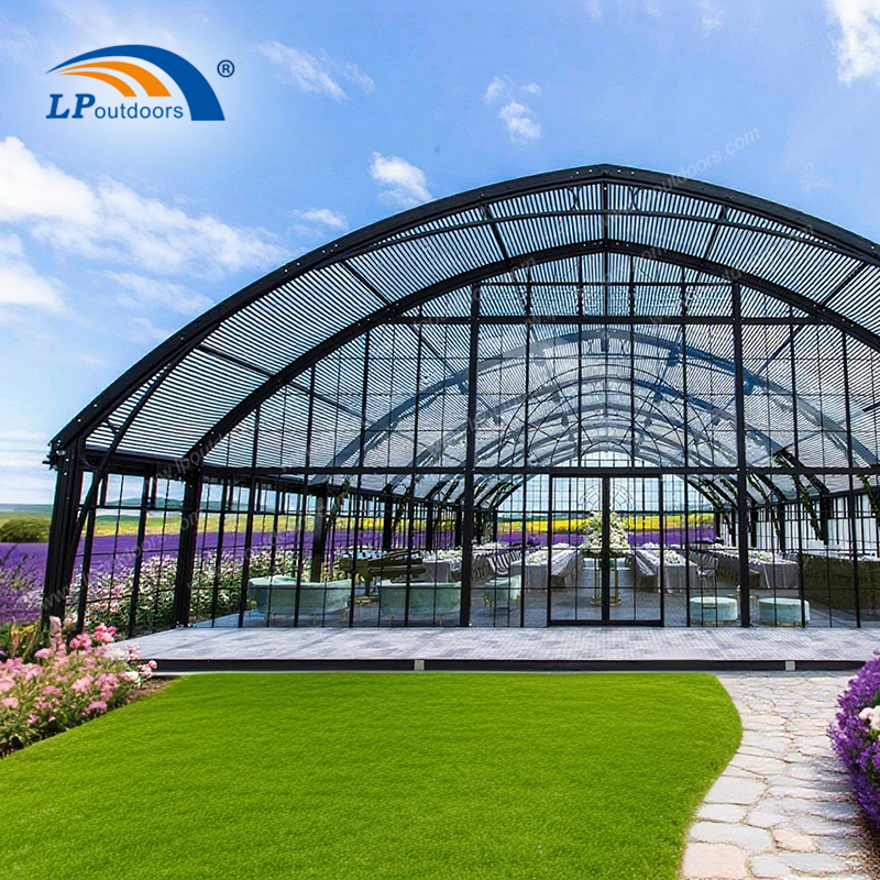 Carpas de invernadero de arco de lujo: la elegancia retro se une al moderno espacio para eventos al aire libre
