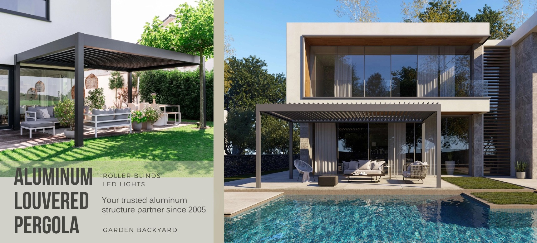 aluminum pergola from lpoutdoors