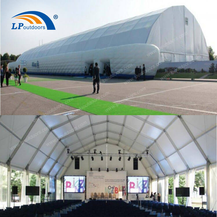 Tienda de campaña poligonal impermeable de aluminio extruido de alta presión para eventos de conferencias de negocios al aire libre (1)