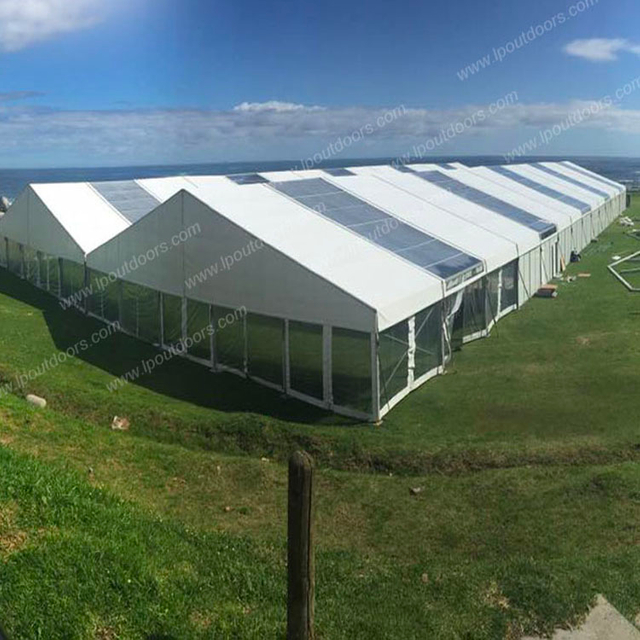 Carpa de marco de aluminio grande edificio de educación temporal para aula