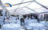 Carpa de marquesina transparente para fiestas al aire libre con techo de PVC transparente de 1200 g m² para restaurante