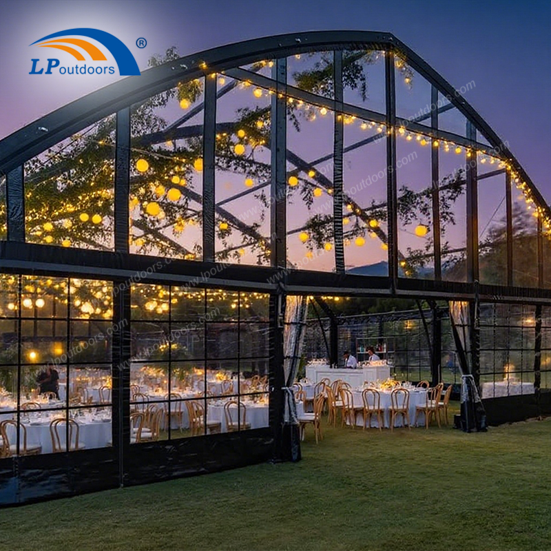 Carpas de invernadero de arco de lujo: la elegancia retro se une al moderno espacio para eventos al aire libre