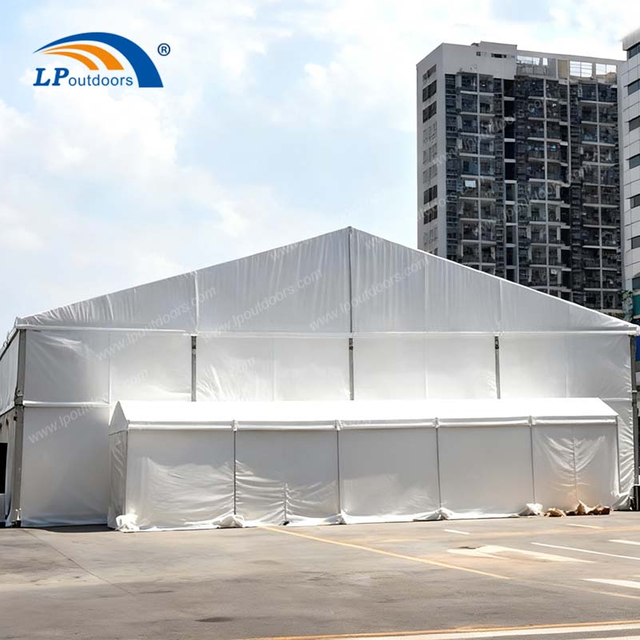 Carpa industrial de altura de alero de 20x30 m para exposiciones y almacenamiento a gran escala